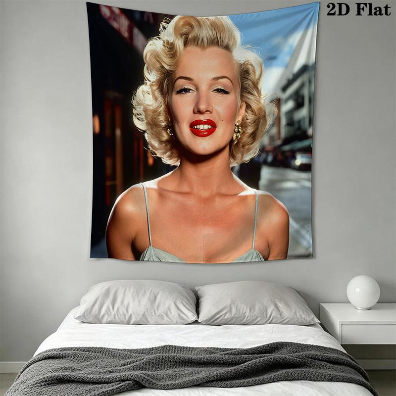 Marilyn Monroe Dress Pose Tapestry Background Cloth Fashion Print Soft Atmospheric Background Cloth Christmas Gift