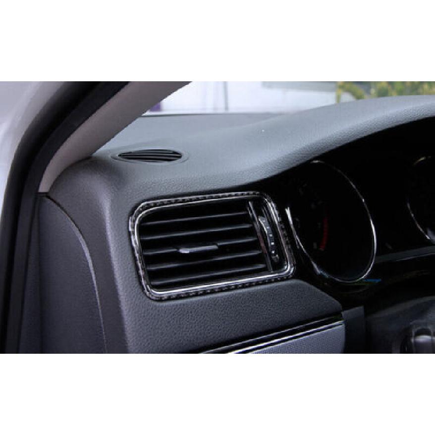 For Volkswagen Jetta MK6 2015-2018 Real Carbon Fiber Console L&R Air Outlet Trim
