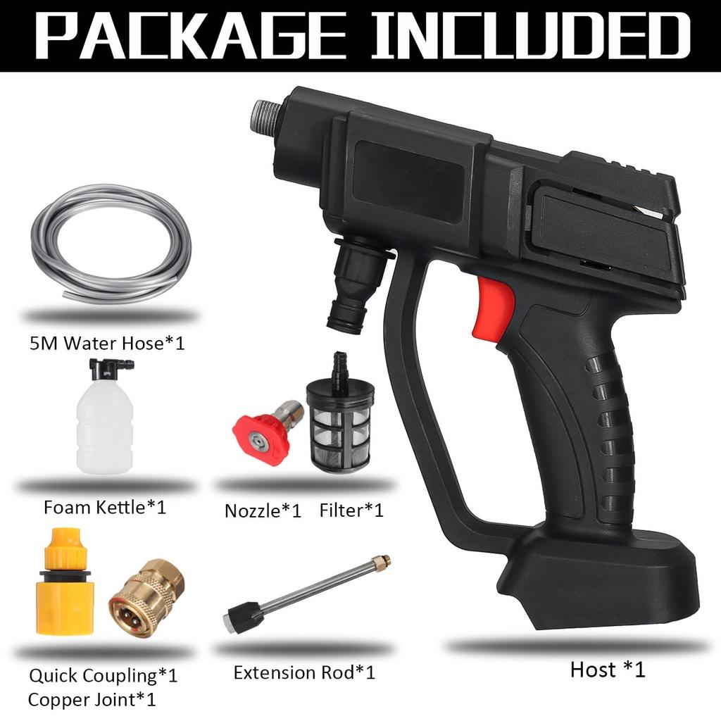 Беспроводная мойка высокого давления для автомобиля 600 Вт 48 В, распылители воды, насадка для воды под давлением, чистящая машина с 2 аккумуляторами