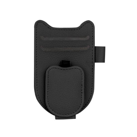 Универсальный зажим для козырька, многофункциональный автомобильный органайзер для солнцезащитных очков, магнитный держатель из искусственной кожи для большинства транспортных средств