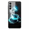 Для Samsung A05 A05s A15 4G 5G Закаленное Стекло Чехол Задняя Жесткая Крышка для Samsung Galaxy A55 A25 Цветы Фрукты Funda Кошки Coque
