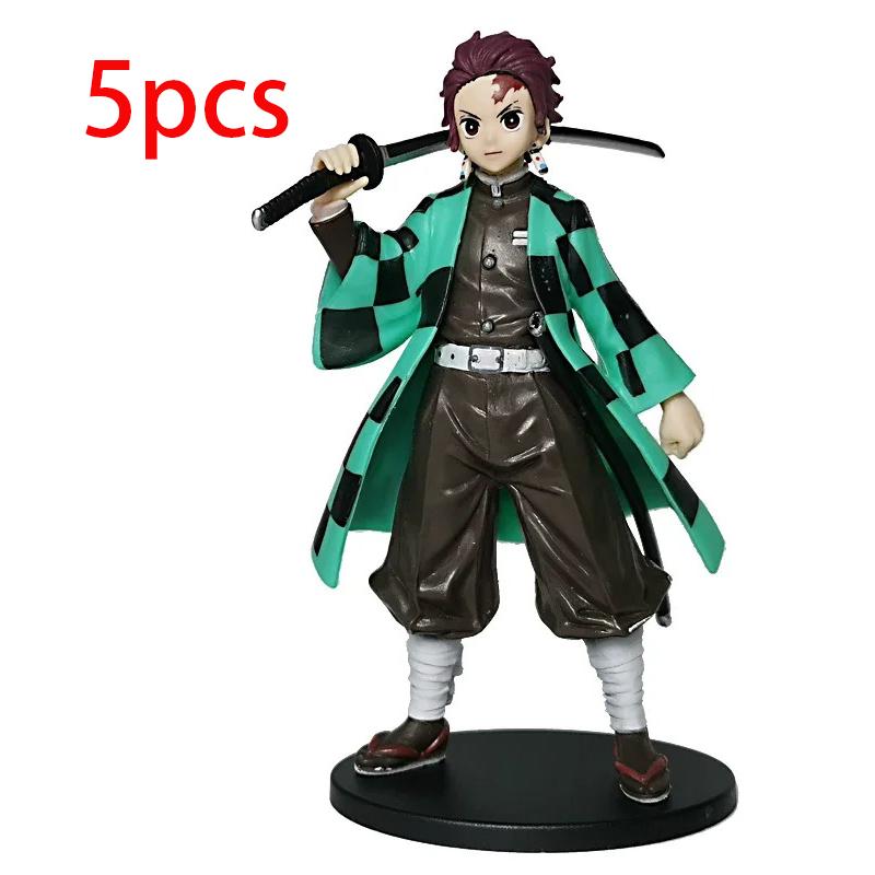 Аниме Demon Slayer Kimetsu no Yaiba фигурка Камадо Танджиро фигурка Agatsuma Zenitsu Nezuko Warrior ПВХ модель игрушки