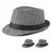 Autumn Winter Men's Woolen Jazz Hat British Plaid Hat Women's Hat