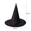 Halloween Witch Hats Adult Black Witch Hats Masquerade Wizard Costume Top Pointed Caps Cosplay Props Party Decoration