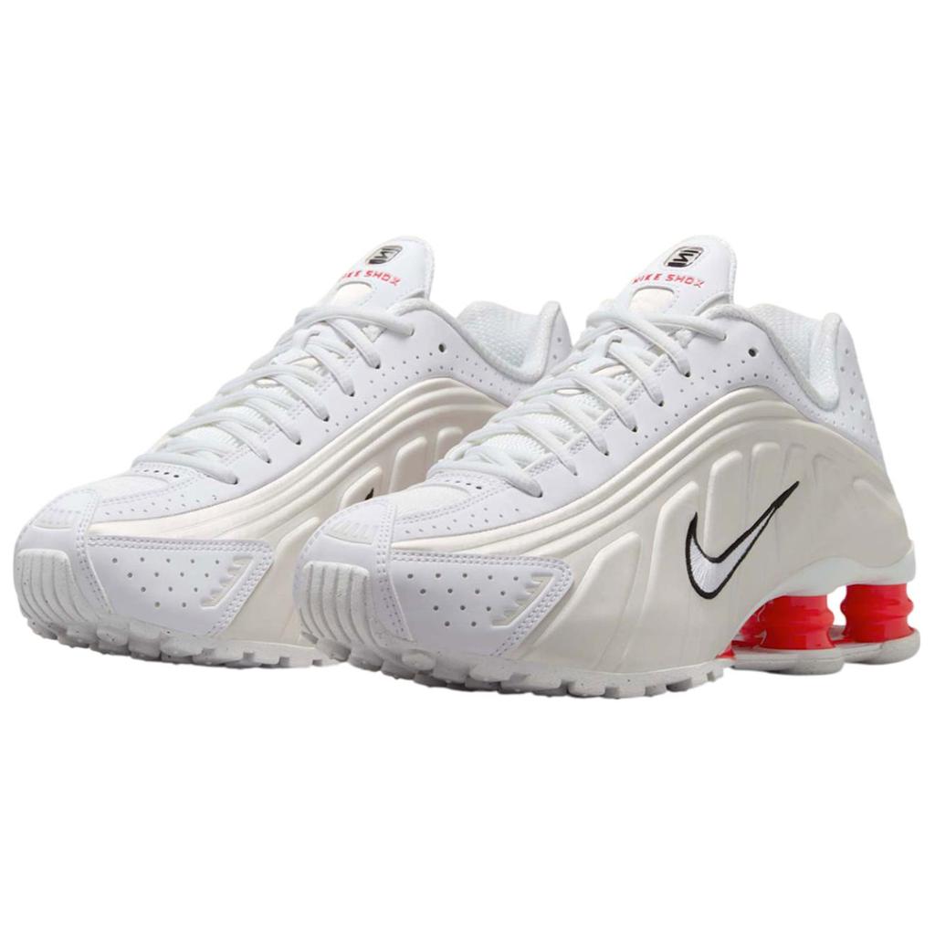 New Nike Shox R4 White Phantom Picante Red Women's AR3565-103