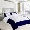 Dual Tone 600TC 3PC Duvet Cover Set 100% Egyptian Cotton - Dual Design, Multi Sizes & Colors (1 Duvet Cover & 2 Pillow Shams)