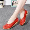 Fashion New Women Sandals Fashion Soft Sole Flat Heel Women Hollow Flat Shoes Woman Genuine Leather Shoes Female Casual 2025