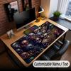 Skull Gothic Theme Custom Mouse Pad Personalized With Name Text Customized Desk Mat For Office Home Decor