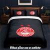 Aberdeen FC Design Bed Bedding Set 1 Duvet Cover + 2 Pillowcases Soft Breathable Household Bed Linens