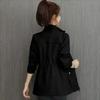 Women's Slimming Trench Coat with Stand Collar - 2024 Spring/Autumn Fashion