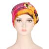 8 Colors New Fashion Braid Tie Dyed Multicolor Soft Muslim Hijab Turban Hat