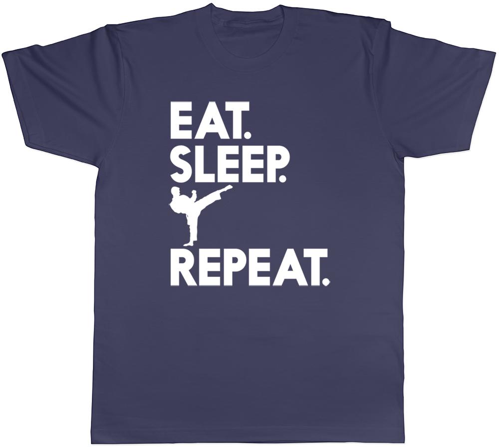 Eat Sleep Karate Repeat Unisexs Unisexs Ladies Unisex TShirt