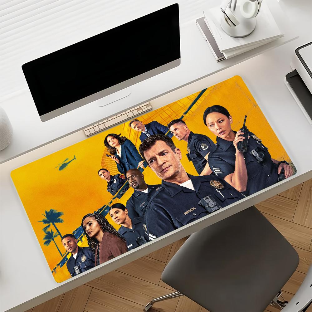 TV The Rookie Mouse Pad Non-slip Locking Edge DeskMat PC Laptop Accessories Rubber Office Keyboard Large Game