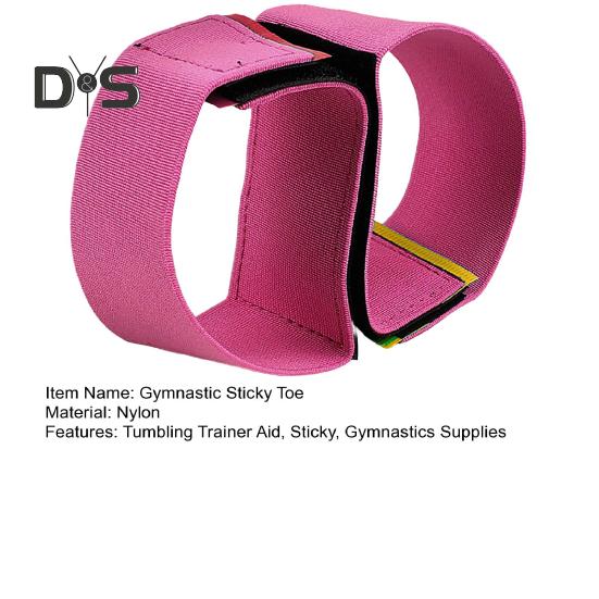 2Pcs Gymnastics Sticky Toes Adjustable Foot Band Tumbling Trainer Aid Backflip Tuck Handspring Cheerleading Training Kids Adults Ankle Strap Sports