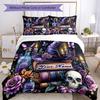 3pcs Custom Name Witchcraft Magic Bedding Set Printed Bedding Set Duvet Cover Closure Includes 1 Duvet Cover & 2 Pillowcases Bedroom Decor