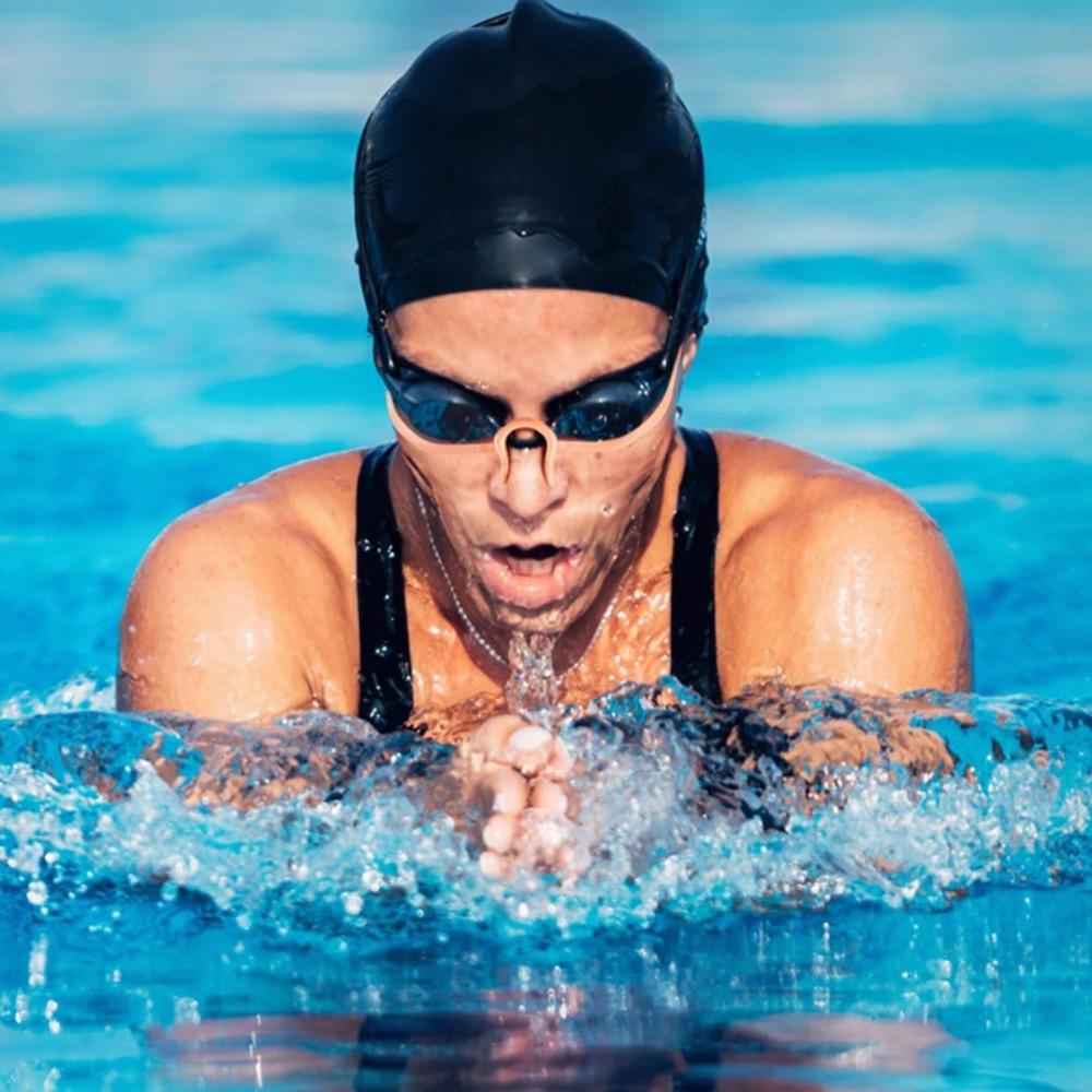 Латексный силиконовый шнурок с зажимом для носа на шнурке Затычки для плавания Зажим для носа для плавания Аксессуары для бассейна