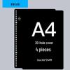 Кольца для папок формата A4 и B5: Зажимы для блокнота на кольцах, 30 и 26 отверстий