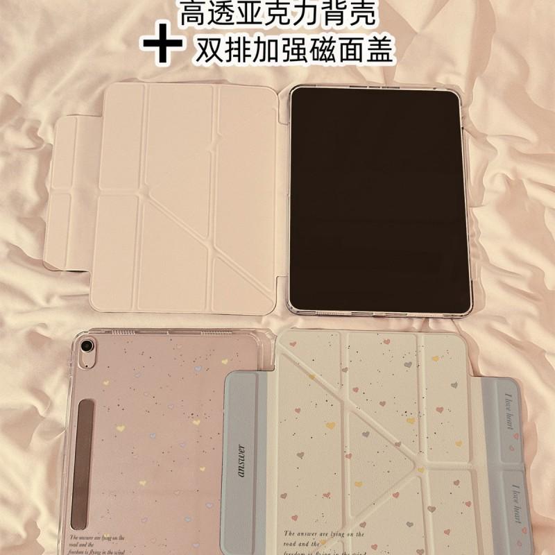 Magnetic Detachable IPad Case Air 7 Pro 11 Inch With Auto Sleep Wake Acrylic Full Cover Cartoon Design