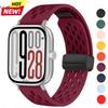 Силиконовый ремешок для Redmi watch 5 4 Магнитная застежка Спортивный ремешок для Mi band 9pro 8pro Correa Дышащий Браслет Аксессуары