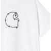 Carhartt WIP SS26 S/S Футболка с принтом 'Колючая проволока C' Свободный крой Футболка с коротким рукавом Графический принт Унисекс Футболка I036237-02-XX