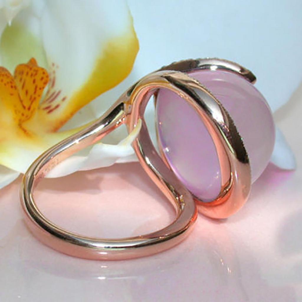 Женское кольцо из искусственного лунного камня со стразами, инкрустированное кольцо на палец, свадебное украшение, подарок