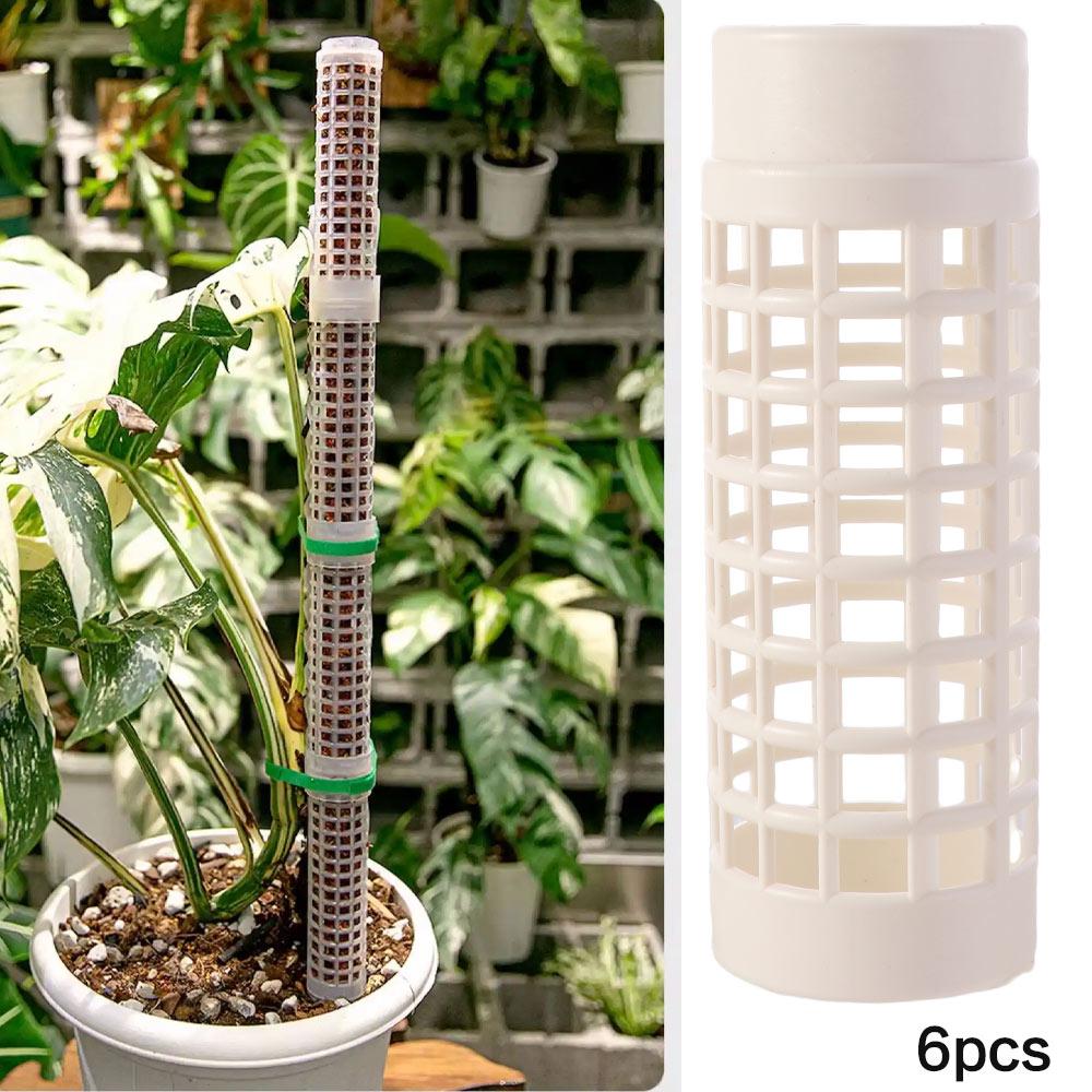 6PCS Interlocking Vine Climbing Column Sturdy Vine Fixed Support Frame Moss Stick  Garden