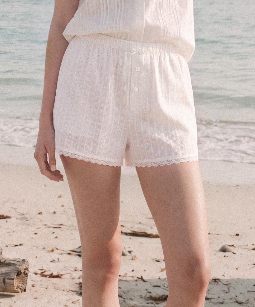 FOLNUA Merline Short Pants (Lace White)