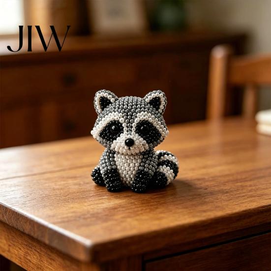 3D Beaded Animals DIY Animal Beading Kit, Tiny Craft Set, Cute Bead Kit for Teens Art Beginners Adults Stress Relief Decoration Handmade Gift