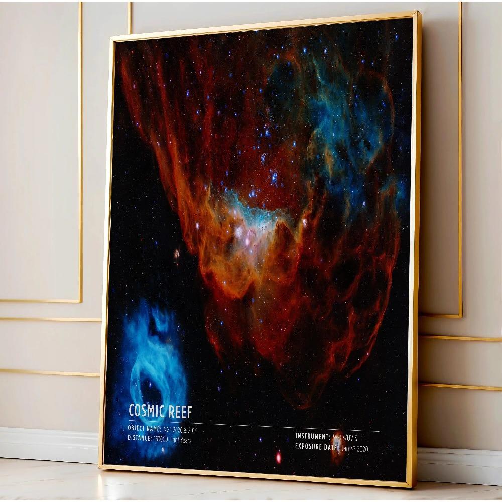 Space Telescope Poster Canvas Print Space Poster Astronomy Gift Idea Space Wall Art Poster Astronomy Gift Idea Room Home Decor