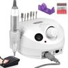 Electric Acrylic Nail Drill 30000 RPM Nail File with Foot Pedal Manicure Set, Nail Grinder for Gel Nails with Nail Drill Bits