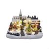 Christmas Themed Glowing Resin Castle Decoration For Home Tabletop Holiday Gatherings And Family Celebration