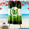 VfL Wolfsburg Print Beach Towel, Large Soft Quick Dry Towel for Beach Camping Swimming