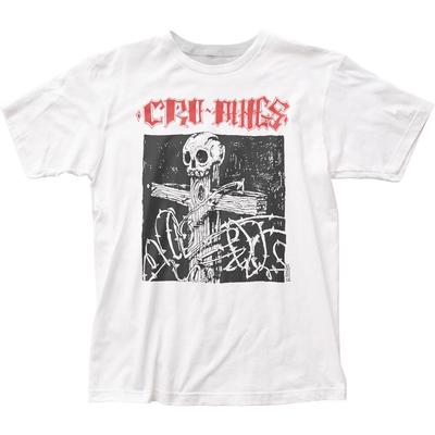 Мужская футболка Cro-Mags Cross and Thorns Рок-н-ролл Музыка Классическая группа Белая