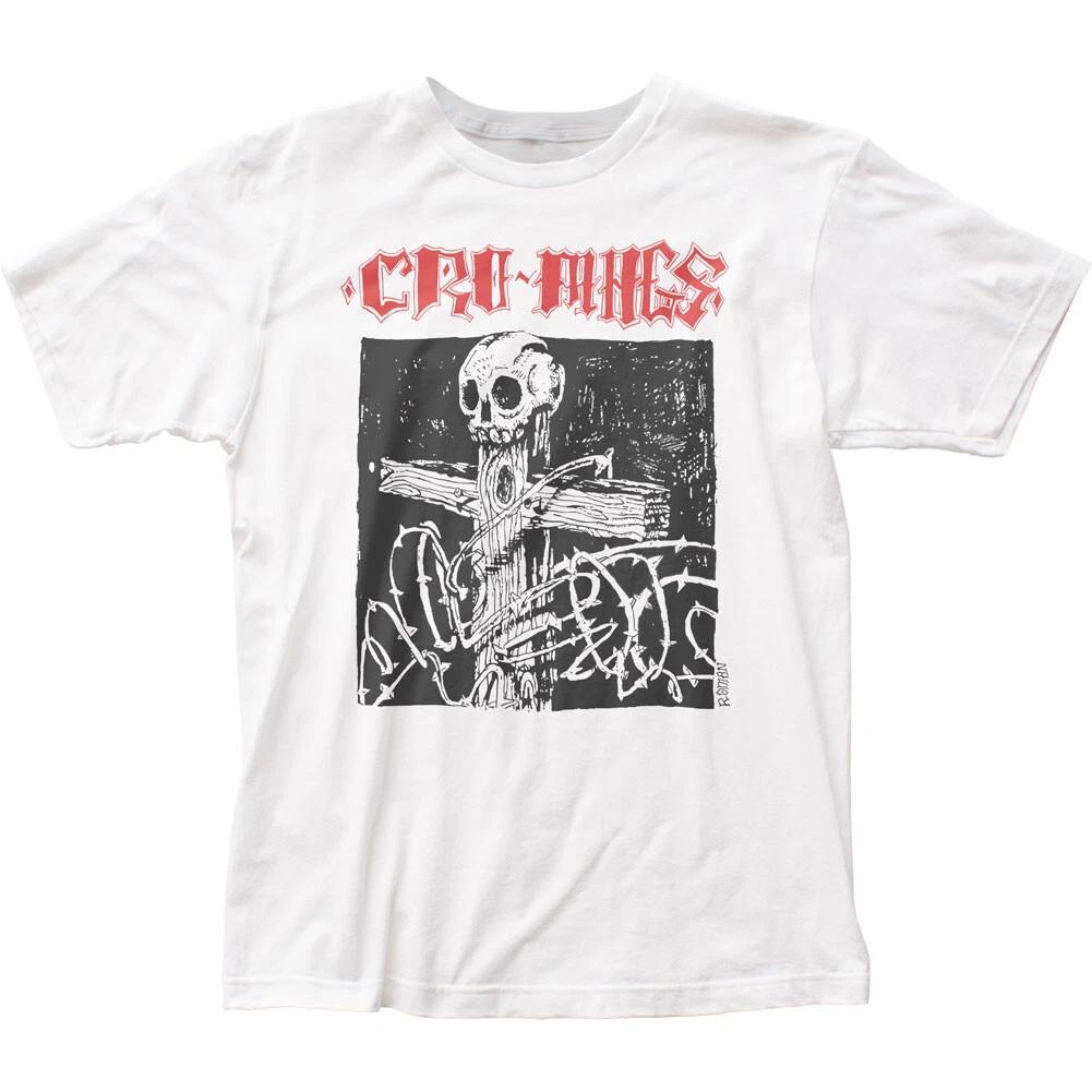 Cro-Mags Cross and Thorns Mens T Shirt Rock and Roll Music Classic Band White