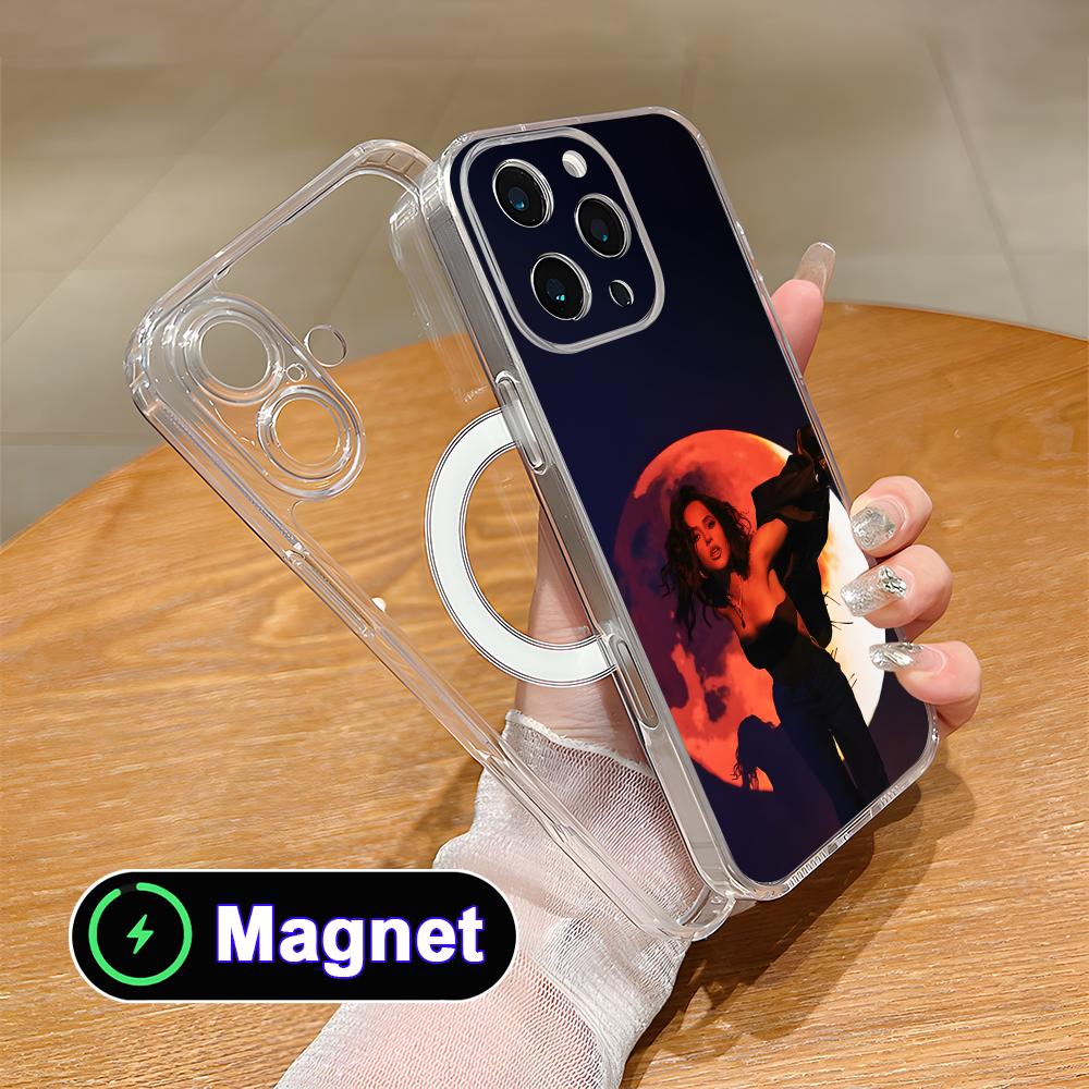 Модный прозрачный чехол Becky G из ТПУ с поддержкой MagSafe для iPhone 17 16 15 14 13 12 11 Air Pro Max Plus Mini, цветной чехол