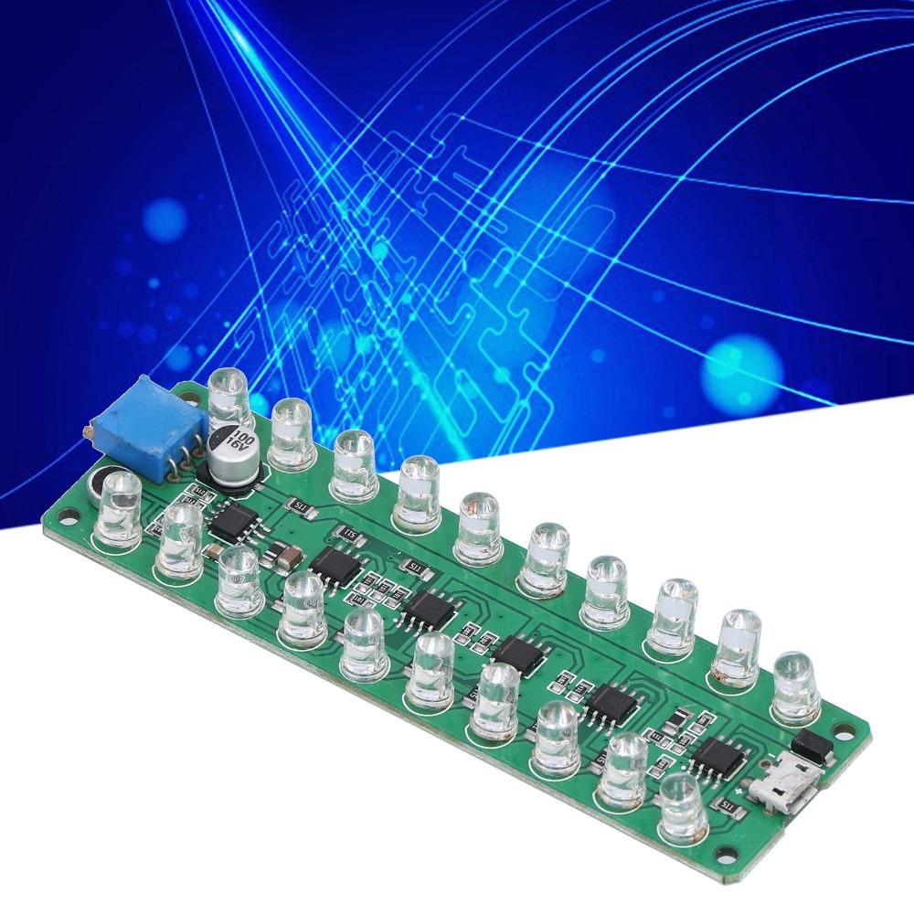 LED Display VU Meter Voice Control LED VU Meter Module LED Indicates RGB Bar Professional Sound