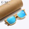 GM Natural Zebra Bamboo Adult Sunglasses Manual Polarized Glasses Mirror Coated Lens Glasses Gift Box 8621C