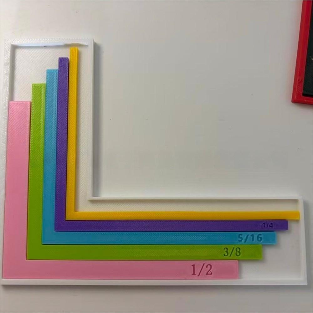 Size Tabs Precision Layering Ruler With Storage Case Card Positioning Tool Paper Crafting