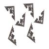 10pcs Antique Bronze Flat Angle Edge Guard Metal Wood Box Corner  Furniture Hardware
