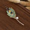 Alloy Peacocks Brooch Secure Fastening Design Beautiful Clothing Accessory Alloy Texture Suitable for Special Occasions