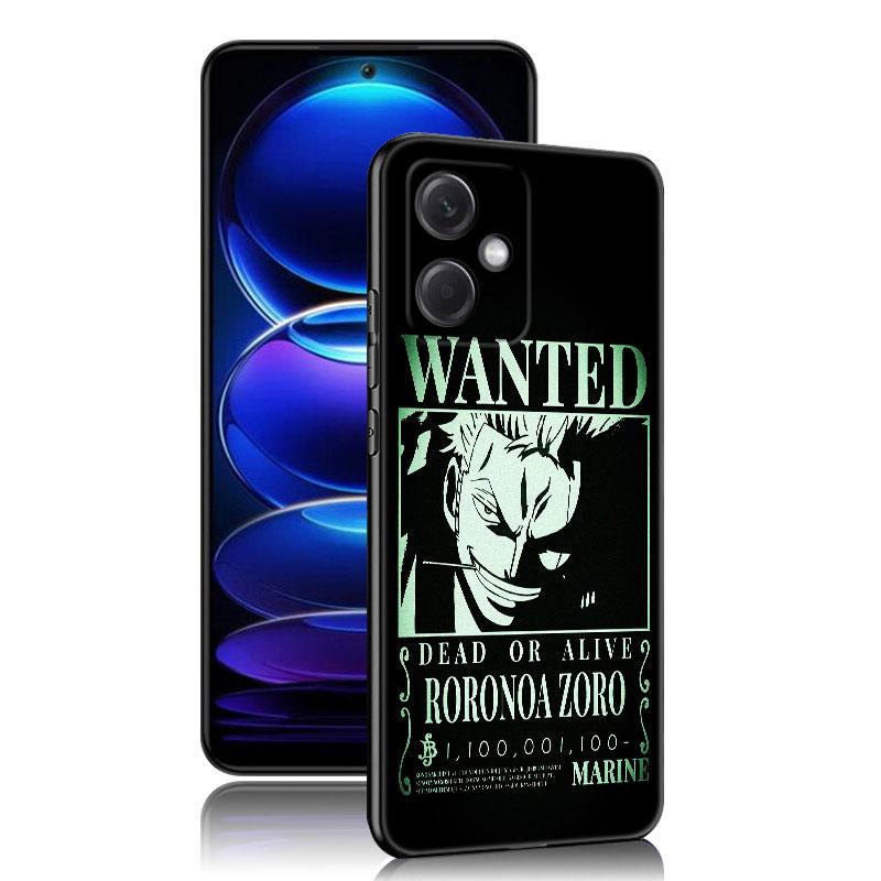 Anime Roronoa Zoro Black Silicone Phone Case For Xiaomi Redmi Note 10 11 11S 12 13 4G 8 9 11T Pro 5G Plus 8T 9S 10S 12S