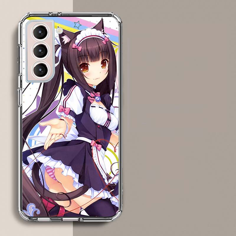 Чехол для телефона Chocola Nekopara Для Samsung A16 A26 A36 A56 A17 A15 A25 A35 A55 A14 A24 A34 A54 A04S A05S Galaxy Note 20 10 9 8 A9 A