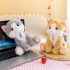 With Bowknot Cat Plush Doll Pendant Cat Stuffed Toy Accompanying Doll Cat Plush Toy  Children