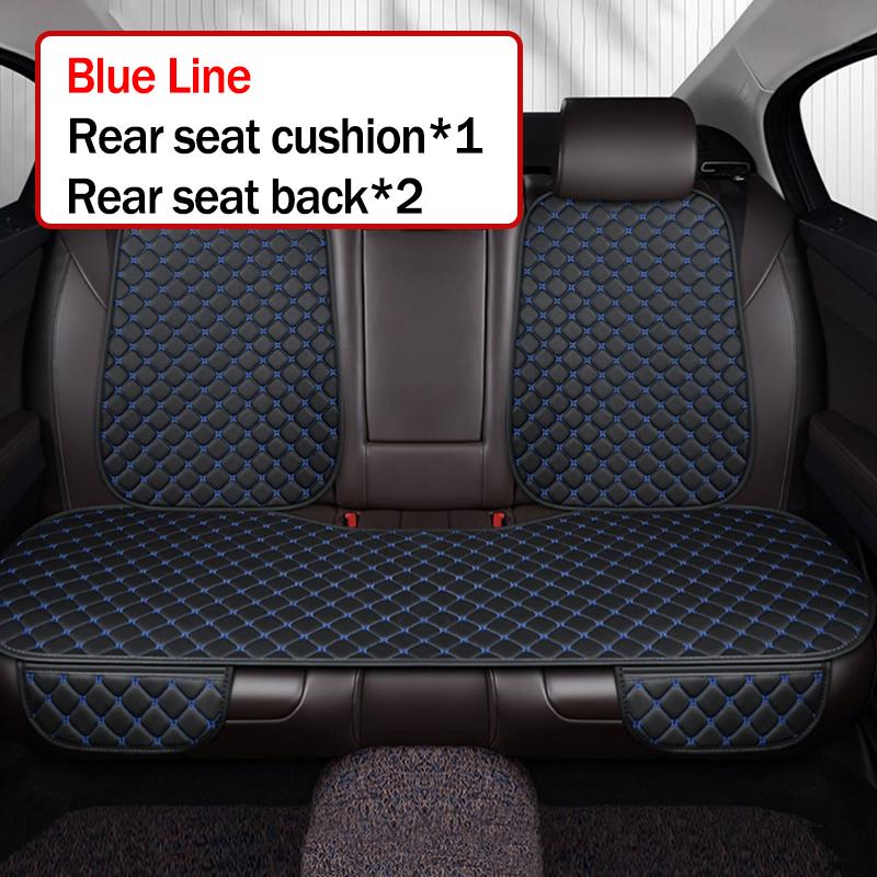 Kcimo Pu Leather Car Seat Cover Seat Back Soft Cushion Universal Front and Rear Car Seat Cushion Chair Carpet Pad Four Seasons