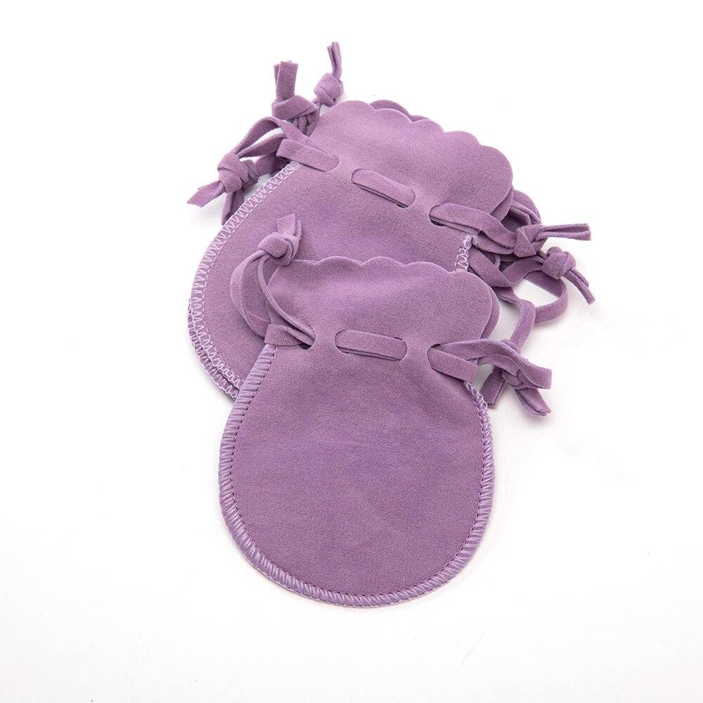 50 шт., маленькие бархатные мешочки для ювелирных изделий, сумки на шнурке для подарков, кольца, серьги, витрина для хранения конфет, бизнес-продажа, упаковка, поставка