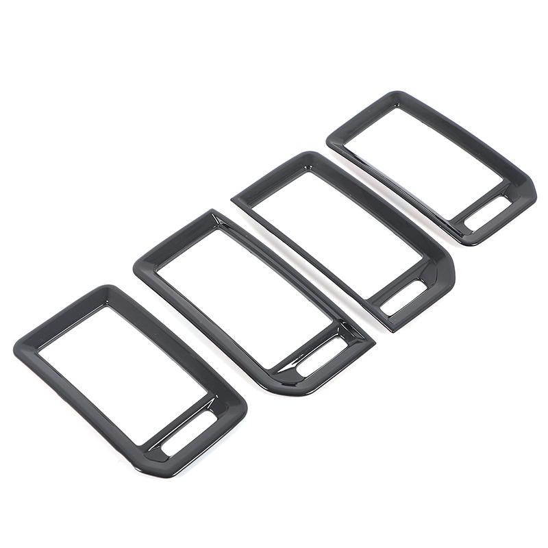 For Nissan Frontier -2024 ABS Carbon Fiber Car Center Console Air Outlet Vent Fram Cover Trim Interior Car Accessories