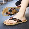 2024 Высококачественные брендовые модные мужские шлепанцы летние пляжные шлепанцы мужские повседневные дышащие утолщенные пляжные мужские тапочки для отдыха на открытом воздухе