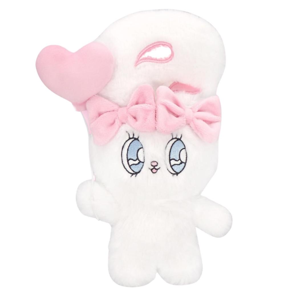 Плюшевая игрушка Esther Bunny с шариком-сердечком (Доступно 3 типа, прибл.. 25см) (белый)