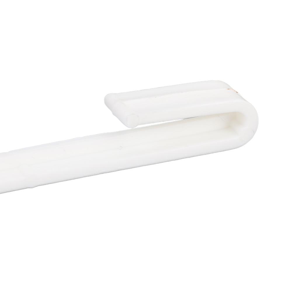 Набор из 4 штук Белые держатели для штор для автодома с отверткой Зажимы для карниза для штор Использование в спальне