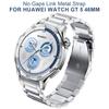 Браслет без зазоров для HUAWEI WATCH GT 5 46мм Металлический ремешок из нержавеющей стали Для HUAWEI GT5 Аксессуары ремешка для часов